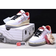 Off-White Low White Red Jordan Retro 2 DJ4375-106 SP 0805